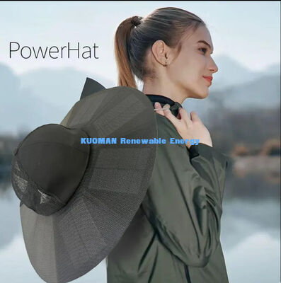 ভাঁজযোগ্য বহনযোগ্য রিচার্জেবল সোলার চার্জিং ক্যাপ ক্যাম্পিং
