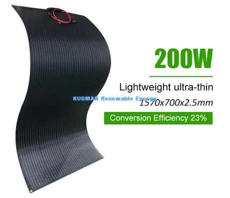 অফ-গ্রিড বসবাসের জন্য টেকসই ২০০W নমনীয় সৌর প্যানেল