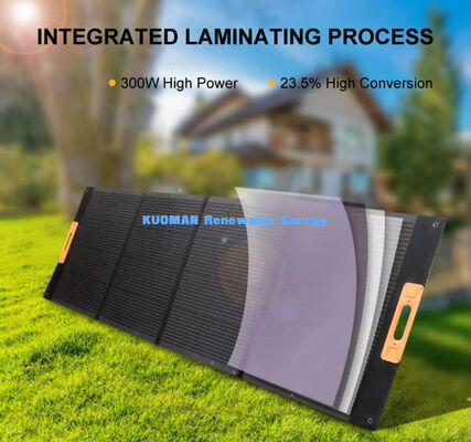 মাল্টি-পোর্ট সোলার চার্জার ৩০০W ১০০% গ্রিন সোলার পাওয়ার ফোল্ডিং পোর্টেবল সোলার প্যানেল