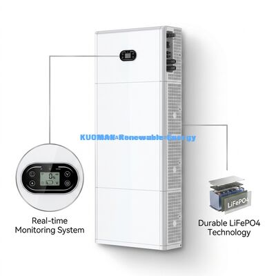 পরিবেশবান্ধব স্ট্যাকযোগ্য LiFePO4 ব্যাটারি 51.2V 400Ah হোম এনার্জি স্টোরেজের জন্য 10 বছরের ওয়ারেন্টি সহ