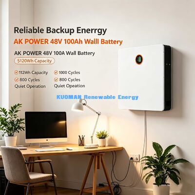 Ultra-Thin 14cm Wall Mount LiFePO4 Battery 5.12kWh Grade A CATL EVE Cells 10-Year Warranty