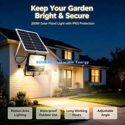 Energy Saving Off-Grid Solar Flood Light No Electricity Bill Garden Lamp