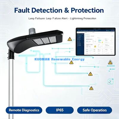 জলরোধী IP65 LoRaWAN স্মার্ট স্ট্রিট ল্যাম্প, বজ্রপাত সুরক্ষা, কঠোর বহিরঙ্গন পরিবেশ ব্যবহার