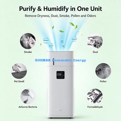 Auto Mode Air Purifier Humidifier Combo, Low Noise, Energy Grade 1, Large Space 53-91m² Coverage