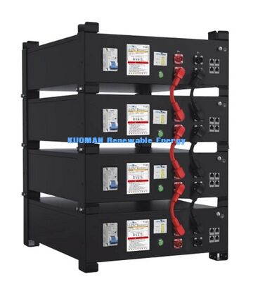 কেএম নিউ এনার্জি হোম পাওয়ার স্টোরেজ ব্যাটারি 51.2V 100Ah LiFePO4 ব্যাটারি UL9540A UL1973