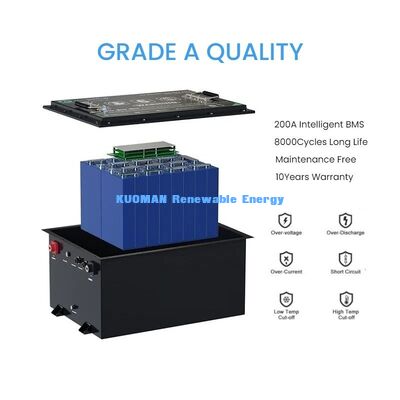 KM 48V -50-150Ah Customized  Golf Cart LiFePO4 Battery 8000 Cycles