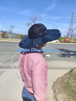 কেএম নতুন ভাঁজযোগ্য পোর্টেবল রিচার্জেবল সোলার ক্যাপ