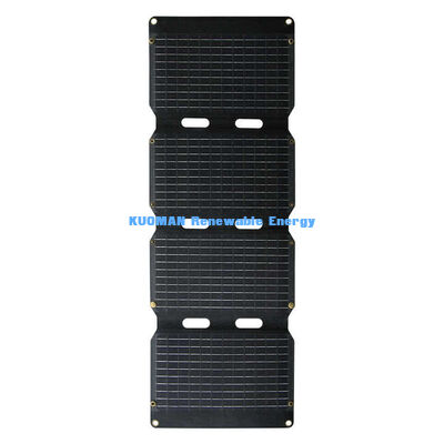 মোবাইল ফোন এবং ল্যাপটপের জন্য 40W ভাঁজযোগ্য PERC সৌর প্যানেল পোর্টেবল সৌর চার্জার