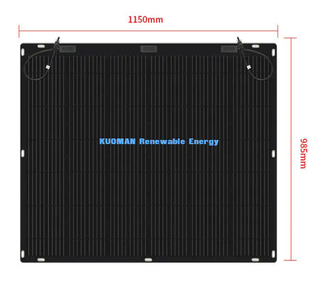 800W ফ্লেক্সিবল সোলার প্যানেল IP68 ওয়াটারপ্রুফ এবং 360 ডিগ্রি বেন্ডেবল সহ ছাদ আরভি মেরিনের জন্য