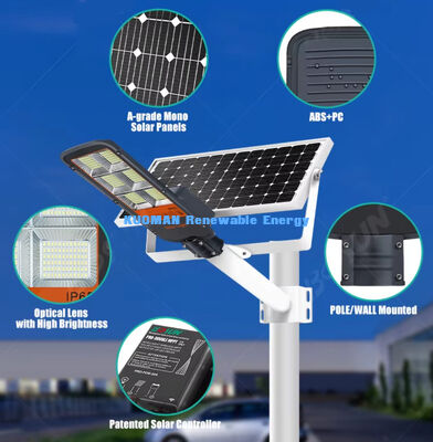 high lumens  double-arm waterproof solar street lamp road pathway led spilt solar light