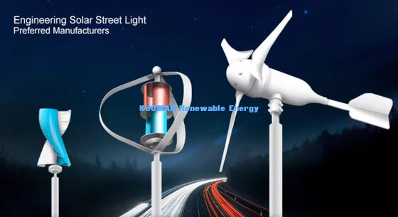 100W-200W বায়ু-সৌর হাইব্রিড স্ট্রিট লাইট আইপি 65 ওয়াটারপ্রুফ এবং 12 ঘন্টা * 365 দিন অফ-গ্রিড রাস্তার জন্য কাজের সময়