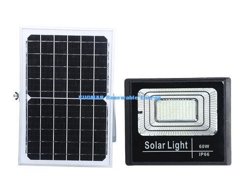 120Lm/W উচ্চ লুমেন সোলার ফ্লাড লাইট IP65 ওয়াটারপ্রুফ এবং আউটডোর পার্কিংয়ের জন্য 50W-300W আউটপুট সহ