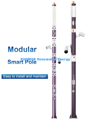 স্মার্ট সিস্টেম কন্ট্রোল এলইডি স্ক্রিন আউটডোর লাইটিং পোল স্মার্ট রিমোট লাইটস পোল