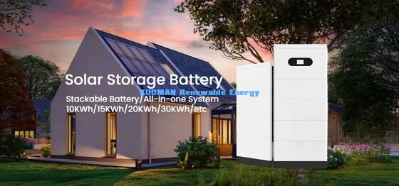 KM New Power 51.2V 400Ah Stackable LiFePO4 Battery for Home Energy Storage with Grade A Cells and Intelligent BMS Protection
