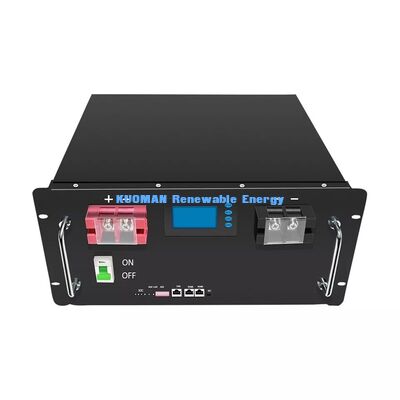 কেএম 48V 200Ah LiFePO4 হোম ব্যাটারি স্টোরেজ 10.24 kWh ক্ষমতা এবং আবাসিক শক্তি সঞ্চয়ের জন্য 8000+ সাইকেল সহ