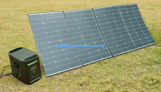 আউটডোর অ্যাডভেঞ্চারের জন্য 400W ভাঁজযোগ্য আইপি 68 জলরোধী সৌর প্যানেল চার্জার