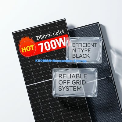 700W মনোক্রিস্টালাইন সোলার প্যানেল IP65 ওয়েদার রেজিস্ট্যান্ট PV মডিউল 1722x1134x30mm