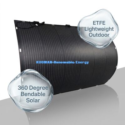 800W ফ্লেক্সিবল সোলার প্যানেল IP68 ওয়াটারপ্রুফ এবং 360 ডিগ্রি বেন্ডেবল সহ ছাদ আরভি মেরিনের জন্য