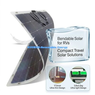 আইপি 67 ওয়াটারপ্রুফ 200W পাওয়ার আউটপুট 360 ° বন্ডেবল নমনীয় দ্বি-মুখী সৌর প্যানেলের জন্য আরভি হোম এবং ভ্রমণ