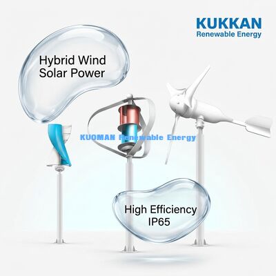 100W-200W বায়ু-সৌর হাইব্রিড স্ট্রিট লাইট আইপি 65 ওয়াটারপ্রুফ এবং 12 ঘন্টা * 365 দিন অফ-গ্রিড রাস্তার জন্য কাজের সময়