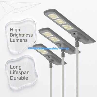 LiFePO4 ব্যাটারি ইন্টেলিজেন্ট কন্ট্রোল এবং 220 lm/W উচ্চ দক্ষতা সহ অল-ইন-ওয়ান সোলার স্ট্রিট লাইট