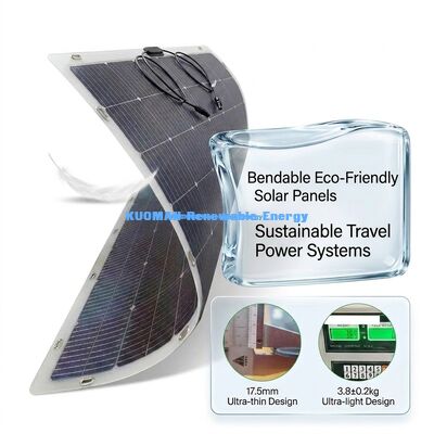 আইপি 67 ওয়াটারপ্রুফ 200W পাওয়ার আউটপুট 360 ° বন্ডেবল নমনীয় দ্বি-মুখী সৌর প্যানেলের জন্য আরভি হোম এবং ভ্রমণ
