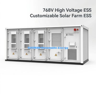 টেকসই সৌর খামারের জন্য কাস্টমাইজযোগ্য 215KWh বাণিজ্যিক শক্তি সঞ্চয়স্থান ESS ব্যাটারি