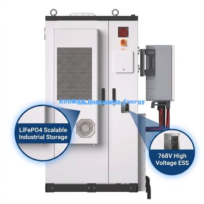 পিক শেভিং এবং IP65 সুরক্ষার জন্য ২15KWh ধারণক্ষমতার বাণিজ্যিক শক্তি সঞ্চয়স্থান ESS ব্যাটারি