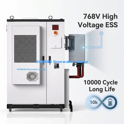 আউটডোর ইন্ডাস্ট্রিয়াল ব্যাটারি এনার্জি স্টোরেজ সিস্টেম 107.52kWh লিথিয়াম আয়রন ফসফেট ব্যাটারি এবং IP54 রেটিং সহ