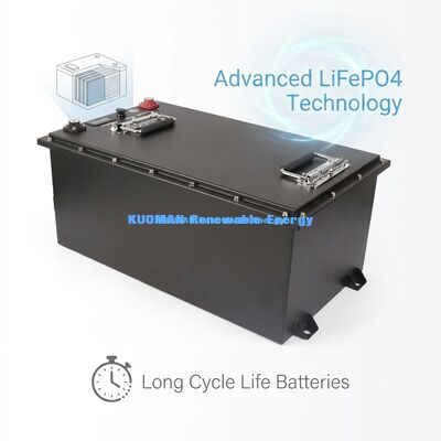 KM 72V -100Ah কাস্টমাইজড গল্ফ কার্ট LiFePO4 ব্যাটারি, 8000 সাইকেল এবং 7360Wh শক্তি সহ