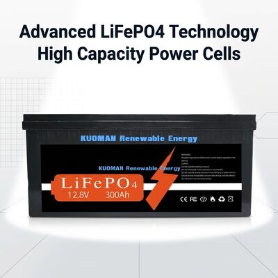কাস্টমাইজড 12V 300Ah লিথিয়াম ব্যাটারি 3840Wh শক্তি এবং 8000 চক্র জীবন শক্তি সঞ্চয় জন্য