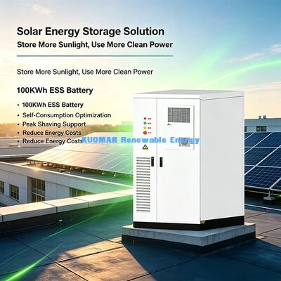 107.52KWh ইন্টিগ্রেটেড ESS এনার্জি স্টোরেজ ক্যাবিনেট PV 50KWp ইনপুট বাণিজ্যিক বিল্ডিং পাওয়ার অপ্টিমাইজেশান জন্য