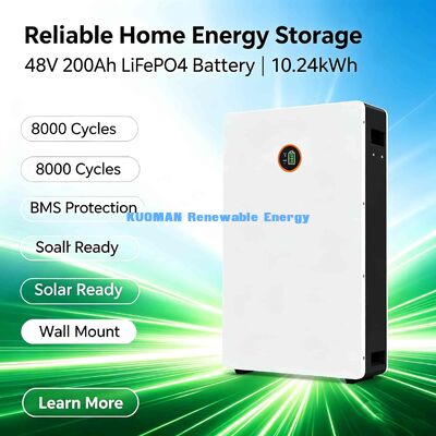 15kWh 48V 300Ah LiFePO4 ওয়াল-মাউন্ট হোম ব্যাটারি - OEM/ODM প্রস্তুত 8000 সাইকেল