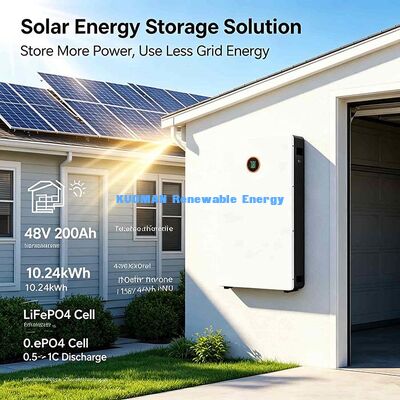 মাল্টি-সোর্স চার্জিং LiFePO4 পাওয়ারওয়াল ৫1.২ V ২০০Ah সোলার প্যানেল জেনারেটর গ্রিড চার্জিং ব্যাটারি