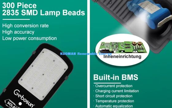 IP65 জলরোধী সৌর রাস্তার আলো PIR মোশন সেন্সর অটো অন অফ আউটডোর গার্ডেন লাইট