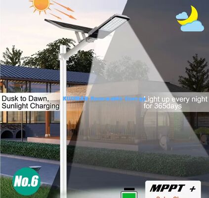 200W Split Solar Street Light IP65 Waterproof Dusk to Dawn Remote Control Road Lamp