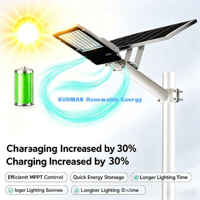 উচ্চ দক্ষতা 150LM / W সৌর রাস্তার আলো বড় পার্কিং লট আলোর ল্যাম্প