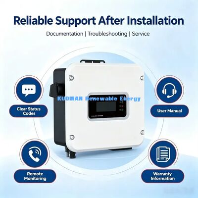 IP65 Waterproof Grid Tied Solar Inverter 97.8% High Efficiency Residential PV Inverter