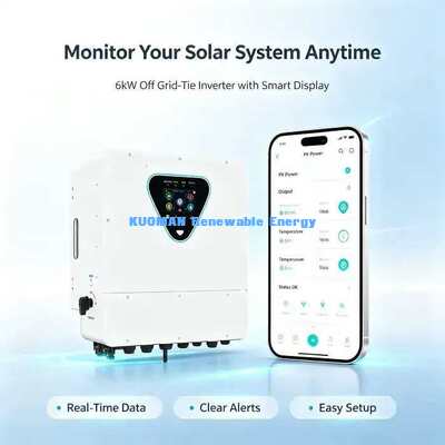 অফ গ্রিড টাই 6000W সোলার হাইব্রিড ইনভার্টার ব্যাটারি চার্জার হোম সোলার সিস্টেমের জন্য