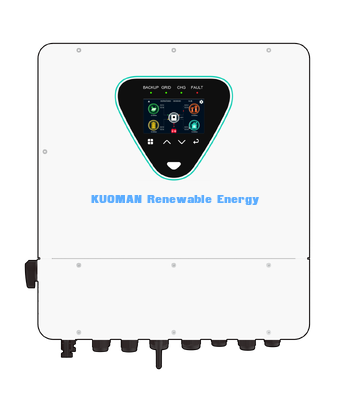 IP65-6KL 6KW স্প্লিট ফেজ হাইব্রিড সোলার ইনভার্টার টাচ স্ক্রিন ও ওয়াইফাই সহ