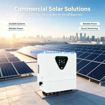 98% High Efficiency 6KW Hybrid Solar Inverter 50-450VDC PV Input IP65 Rated