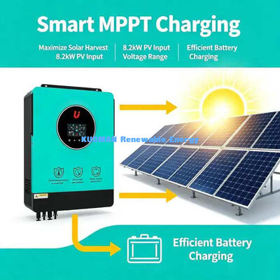 8200W হাইব্রিড সোলার ইনভার্টার সার্জ পাওয়ার 16400W 50/60Hz অটো ফ্রিকোয়েন্সি অ্যাডাপ্ট