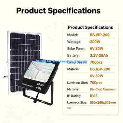 IP65 জলরোধী সোলার এলইডি ফ্লাডলাইট