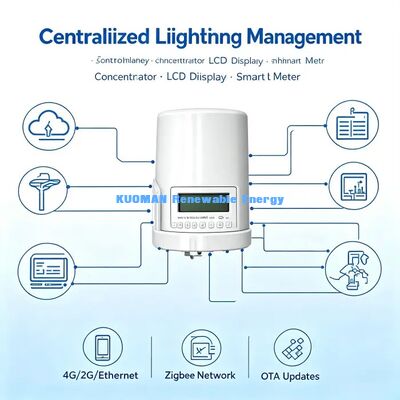 পেশাদার স্মার্ট স্ট্রিট লাইটিং সিস্টেম, LoRaWAN টার্মিনাল-গেটওয়ে-ক্লাউড সম্পূর্ণ সমাধান প্রদানকারী