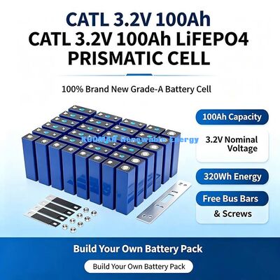 300Ah 3.2V LiFePO4 প্রিজম্যাটিক ব্যাটারি সেল, গ্রেড-এ 6000 চক্র লিথিয়াম আয়রন ফসফেট সৌর শক্তি সঞ্চয় এবং পাওয়ার সিস্টেমের জন্য