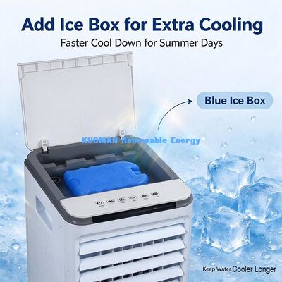 All Voltage Evaporative Air Cooler 110-240V, 4-in-1 Cooling Fan Humidifier with Filter